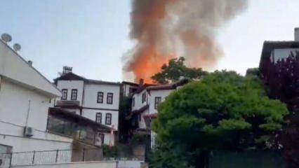 Beypazarı'ndaki yangında 6 konak zarar gördü