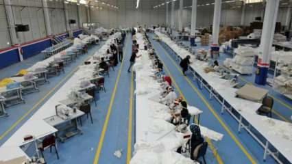Bin 500 kişiye istihdam sağlayacak 5 fabrika üretime başladı