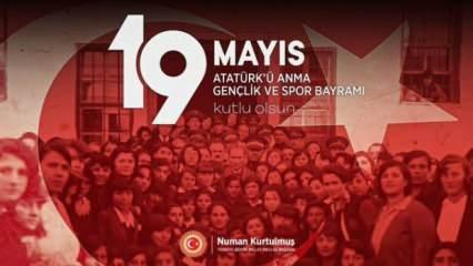 TBMM Başkanı Kurtulmuş'tan 19 Mayıs mesajı