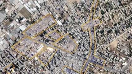 Uydu görüntüleri ortaya çıkardı: Refah'ta kaos
