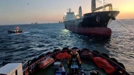 Haydarpaşa a&ccedil;ıklarında arıza yapan kargo gemisi kurtarıldı