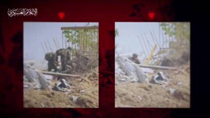 Kazdıkları siper İsrail askerlerine mezar oldu: Kassam keskin nişancısı vurduğunu indirdi