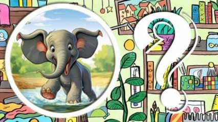 10 saniye içerisinde resimdeki filin nerede olduğunu bulabilir misin?