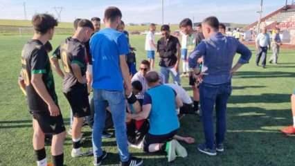 Amatör Ligde korkutan anlar! 2 futbolcu sıcağa dayanamadı