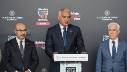 Bakan Ersoy: Filistin'e dikkat çeken etkinliklere yer verilecek