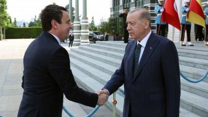 Cumhurbaşkanı Erdoğan Kosova Başbakanı Albin Kurti'yi kabul etti