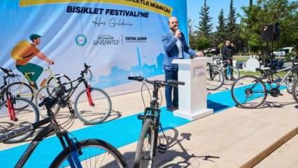 Gaziantep'te Bilal Erdoğan'ın katılımıyla dünya bisiklet günü etkinliği