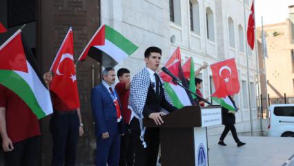 İmam Hatip öğrencilerinden Kudüs bildirisi: Selahaddin Eyyubi'nin ruhuyla geleceğiz