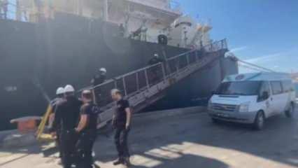 İzmir’de yük gemisine operasyon: 40 ton kaçak akaryakıt ele geçirildi