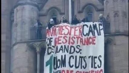 Manchester öğrencilerinden İsrail protestosu