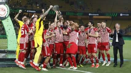 UEFA Avrupa Konferans Ligi'nde şampiyon Olympiakos