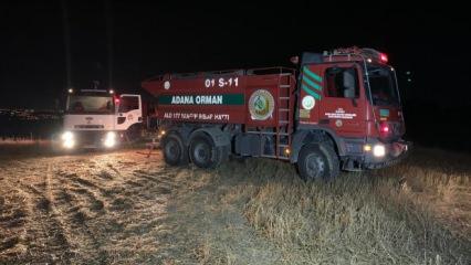 Adana'da çıkan orman yangını söndürüldü