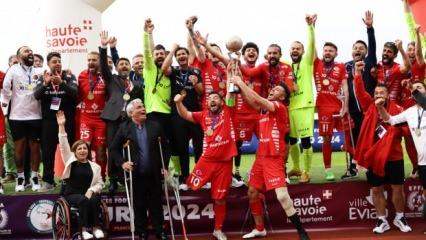 Ampute Milli Takımı, üst üste 3. kez Avrupa Şampiyonu