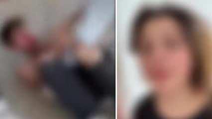 Görüntüler dehşete düşürdü! Eşini darp eden adamı öldüresiye dövüp videoya aldılar