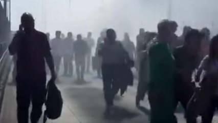 Metrobüste korku dolu anlar! Yolcular tahliye edildi