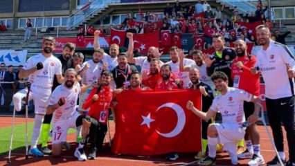 Şahinbeyli Ampute oyuncular, milli takımla Avrupa'ya damga vurdu