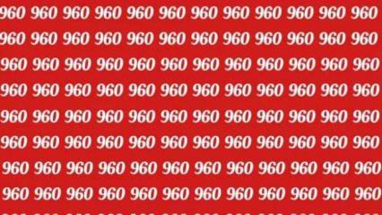 Zorlu zeka testi: 960 sayıları arasında gizlenen 690 sayısını buldunuz mu?