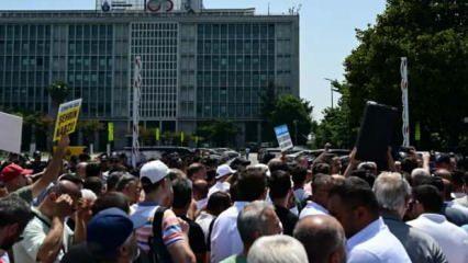 İETT'ye bağlı özel halk otobüsü sahiplerinden protesto!