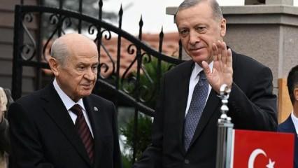 Başkan Erdoğan Bahçeli ile görüştü