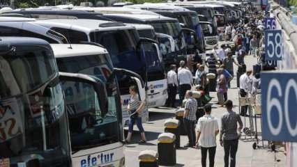 Büyük İstanbul Otogarı'nda bayram yoğunluğu