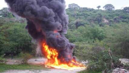 El Salvador'da 67.5 milyon dolarlık uyuşturucu ateşe verildi