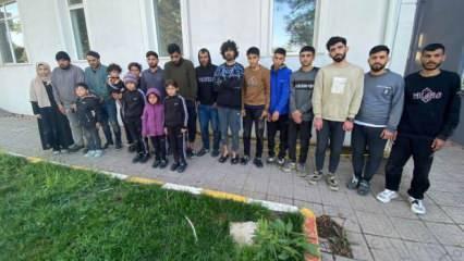 Edirne'de 36 düzensiz göçmen yakalandı