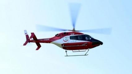 Hava ambulansları arife gününden bu yana 126 acil vaka için havalandı