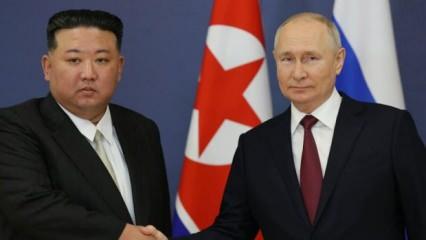 Putin ile Kuzey Kore lideri Kim, Pyongyang'da görüştü