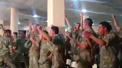 Azerbaycanlı askerlerin Türkiye sevinci!
