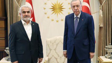 Erdoğan, HÜDA PAR Genel Başkanı Yapıcıoğlu'nu kabul etti