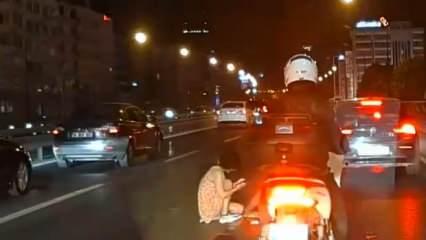Korsan takside dehşet anları! Kadını araçtan attı