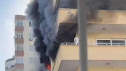 Adana’da 10 katlı binada korkutan yangın