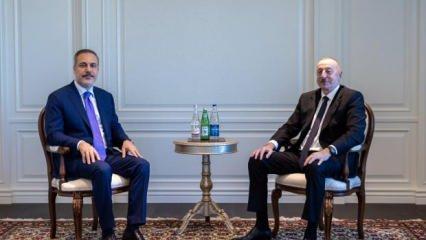 Azerbaycan Cumhurbaşkanı Aliyev, Bakan Fidan'ı Şuşa'da kabul etti