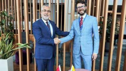 Bakan Işıkhan Litvanyalı mevkidaşı Silinskas ile bir araya geldi