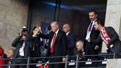 Heyecan dorukta: Başkan Erdoğan millilere destek için Almanya'da!