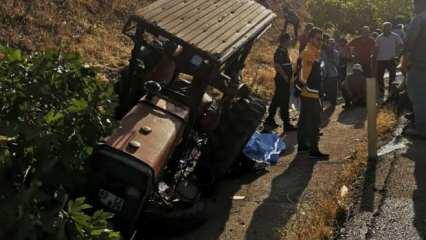 Manisa’da TIR'la çarpışan traktör sürücüsü hayatını kaybetti