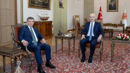 TBMM Başkanı Kurtulmuş Davutoğlu ile görüştü