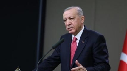 Cumhurbaşkanı Erdoğan'dan ABD ziyareti öncesi dikkat çeken Filisin mesajı