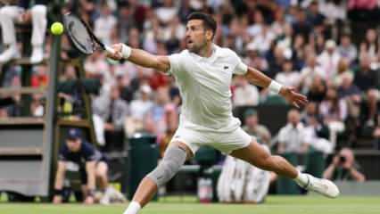 Djokovic, Wimbledon'da &ccedil;eyrek finale y&uuml;kseldi