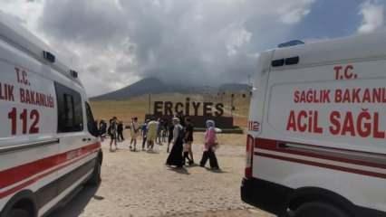 Erciyes’te dağcılar kaza geçirdi