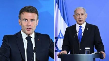 Macron'dan Netanyahu'ya tepki: 'Kabul edilemez'