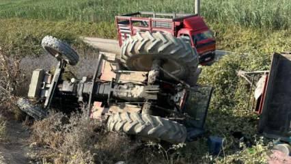 Mevsimlik işçileri taşıyan traktör devrildi: Ölü ve yaralılar var!