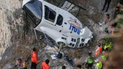 Bali'de helikopter kazası! 5 kişiyi taşıyordu