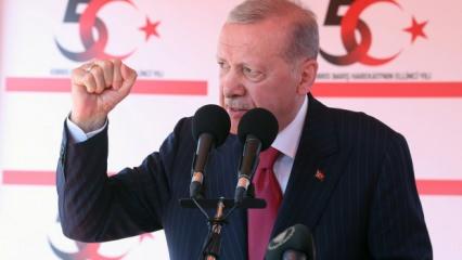 Cumhurbaşkanı Erdoğan'dan KKTC vatandaşlarına müjde