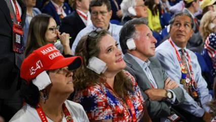 Cumhuriyetçiler Trump'a desteklerini göstermek için kulaklarına bandaj taktı