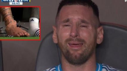 Messi hıçkıra hıçkıra ağladı! Ayağının son hali şoke etti