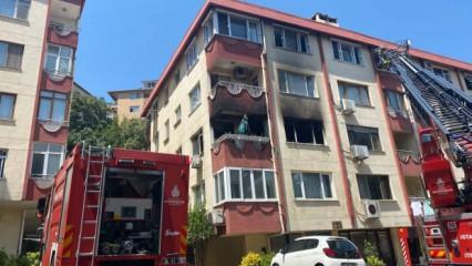 Şişli'de 4 katlı binada çıkan yangın söndürüldü