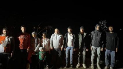 Yurt dışına kaçmaya çalışan 10 düzensiz göçmen yakalandı