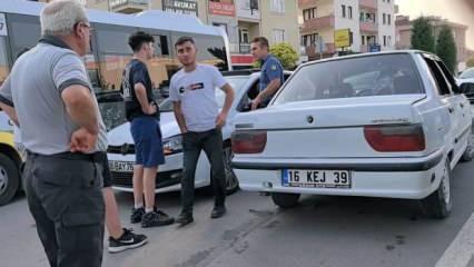 Bursa’da 4 ay önce ehliyetine el konulan sürücü, alkollü kaza yaptı