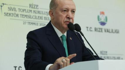 Cumhurbaşkanı Erdoğan Rize'den ayrıldı